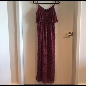 Forever 21 Floral Maxi Dress - Red and Blue
